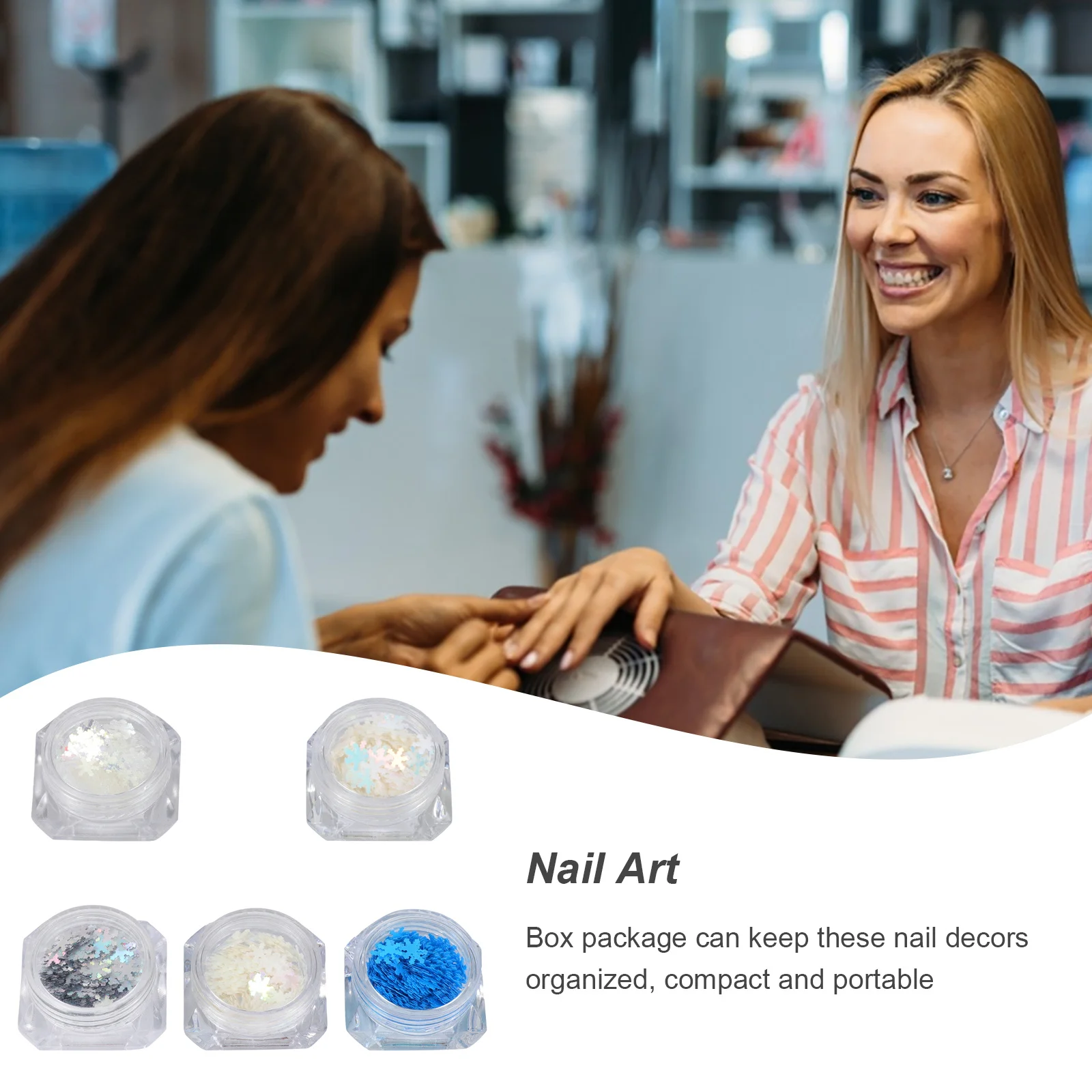 5pcs Snowflake Nail Sequins 5 Boxes Ultra-Thin Metal Manicure Decorations Diy Nail Art Supplies Festival Gift For Women
5pcs Snowflake Nail Sequins 5 Boxes Ultra-Thin Metal Manicure Decorations Diy Nail Art Supplies Festival Gift For Women