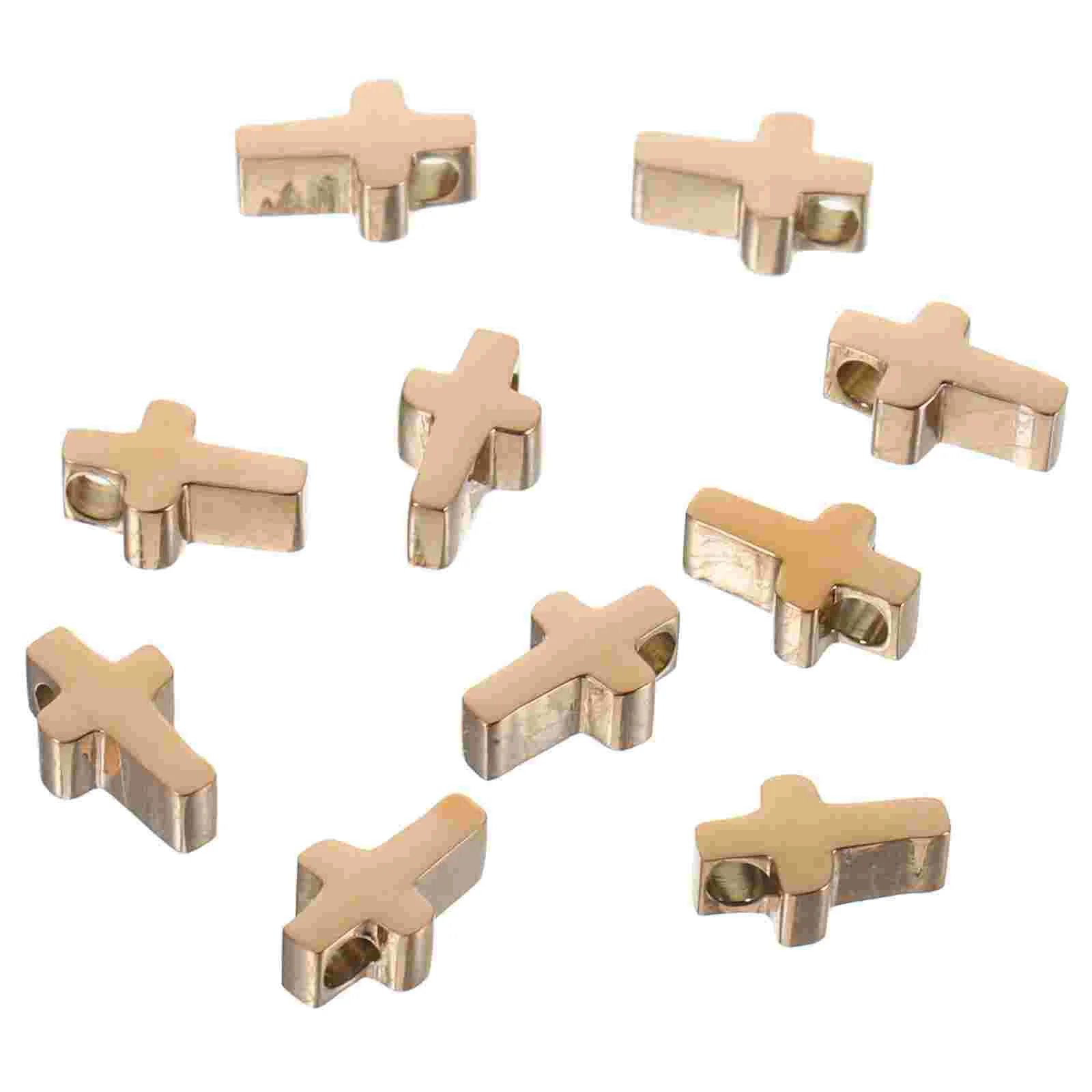 10pcs Cross Pendants Stainless Gold Jewelry Accessories Metal Charms Necklace Decorations Miniature Crosses
10pcs Cross Pendants Stainless Gold Jewelry Accessories Metal Charms Necklace Decorations Miniature Crosses