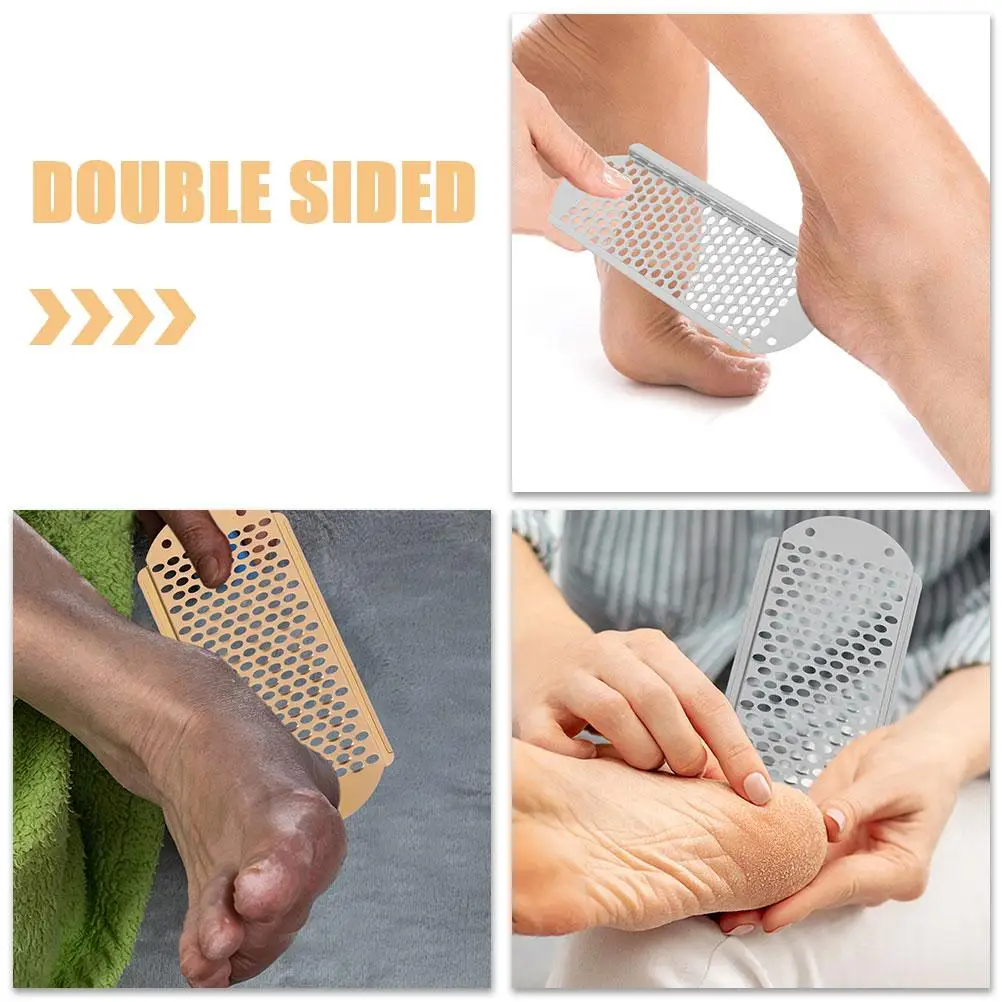 2 Pcs Foot Grater Dead Skin Remover Heel Scrubber Stainless Steel Pumice Stone Rubbing Board Tool Exfoliator File
2 Pcs Foot Grater Dead Skin Remover Heel Scrubber Stainless Steel Pumice Stone Rubbing Board Tool Exfoliator File