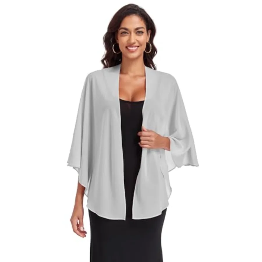 Shawl Wraps for Women Evening Dresses Chiffon Soft Capelets Wedding Bridal Cover Up
Shawl Wraps for Women Evening Dresses Chiffon Soft Capelets Wedding Bridal Cover Up