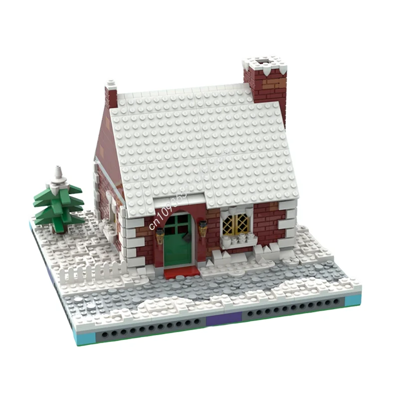 921 деталей, модульный конструктор MOC, модель зимнего селения, архитектурные строительные блоки, рождественский подарок, развивающая игрушка, кирпичики для сборки
921 деталей, модульный конструктор MOC, модель зимнего селения, архитектурные строительные блоки, рождественский подарок, развивающая игрушка, кирпичики для сборки