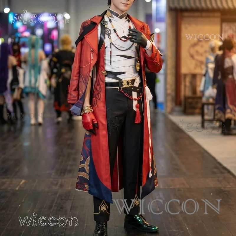 Honkai Star Rail Mortenax Blade Red Suit + Wig – Men’s Roleplay Overcoat + Pants, Halloween Carnival Cosplay Set
Honkai Star Rail Mortenax Blade Red Suit + Wig – Men’s Roleplay Overcoat + Pants, Halloween Carnival Cosplay Set
