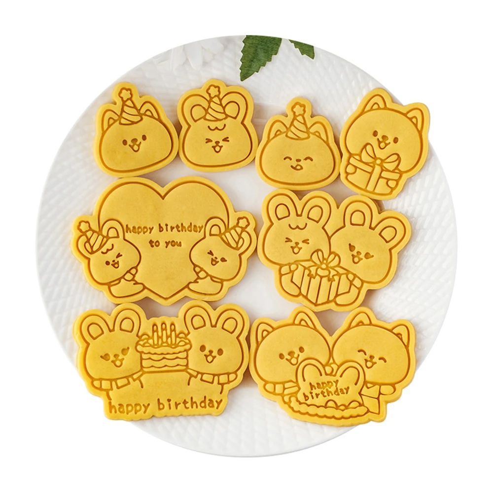 Cartoon Animal Birthday Cookie Mold 3D Cake Fondant Cutting Mold DIY Kitchen Baking Tools
Cartoon Animal Birthday Cookie Mold 3D Cake Fondant Cutting Mold DIY Kitchen Baking Tools