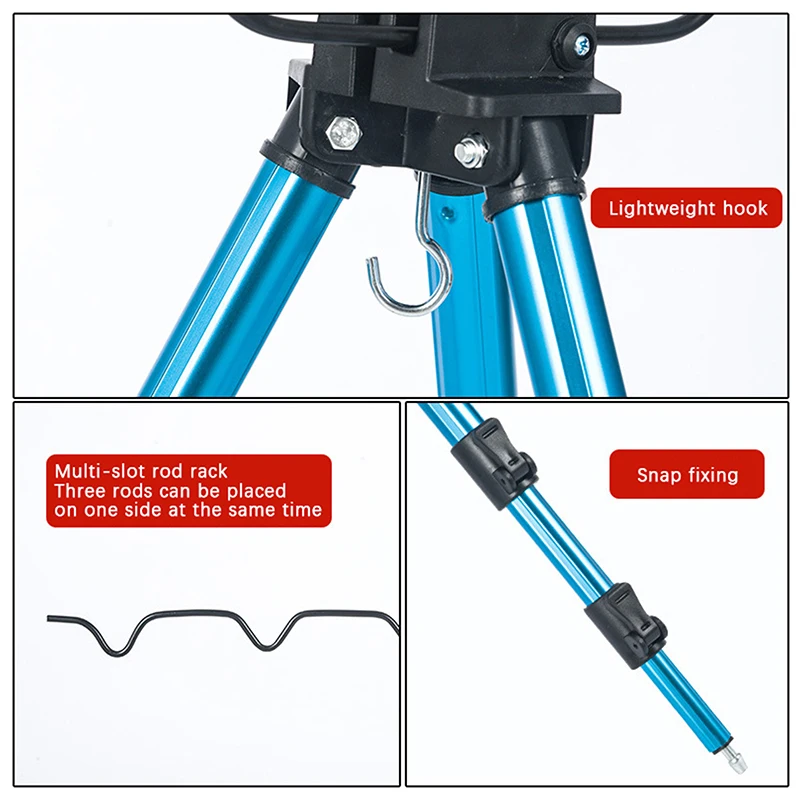 Fishing Pole Holder, Fishing Pole Tripod Bracket, Folding Tripod Fishing Rod Stand Aluminum Alloy For Fresh Fishing Outdoor
Fishing Pole Holder, Fishing Pole Tripod Bracket, Folding Tripod Fishing Rod Stand Aluminum Alloy For Fresh Fishing Outdoor