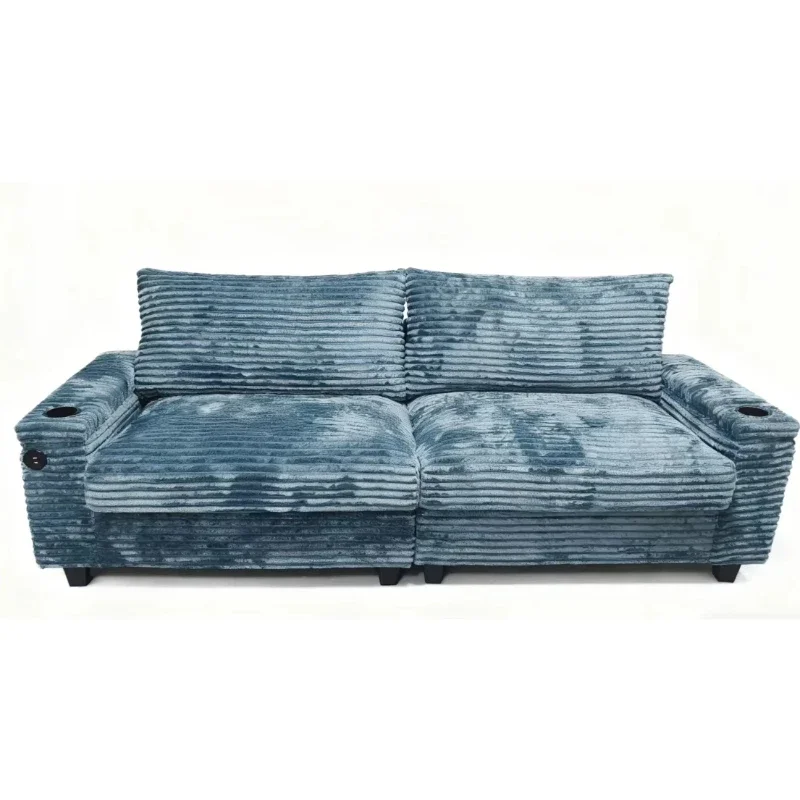 Modern plush velvet double sofa semi-compression design living room sofa set with cup holder combined 3-person apartment villa
Modern plush velvet double sofa semi-compression design living room sofa set with cup holder combined 3-person apartment villa