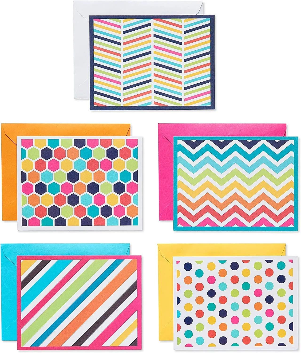 30 Blank Cards with Envelopes, Bright Patterns Assortment for Birthdays Thank You Notes and Weddings
30 Blank Cards with Envelopes, Bright Patterns Assortment for Birthdays Thank You Notes and Weddings