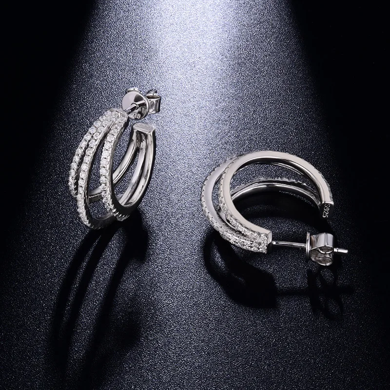 Simple Circle Earrings Full Moissanite S925 Silver-plated 18k Gold Women's Stud Earrings
Simple Circle Earrings Full Moissanite S925 Silver-plated 18k Gold Women's Stud Earrings