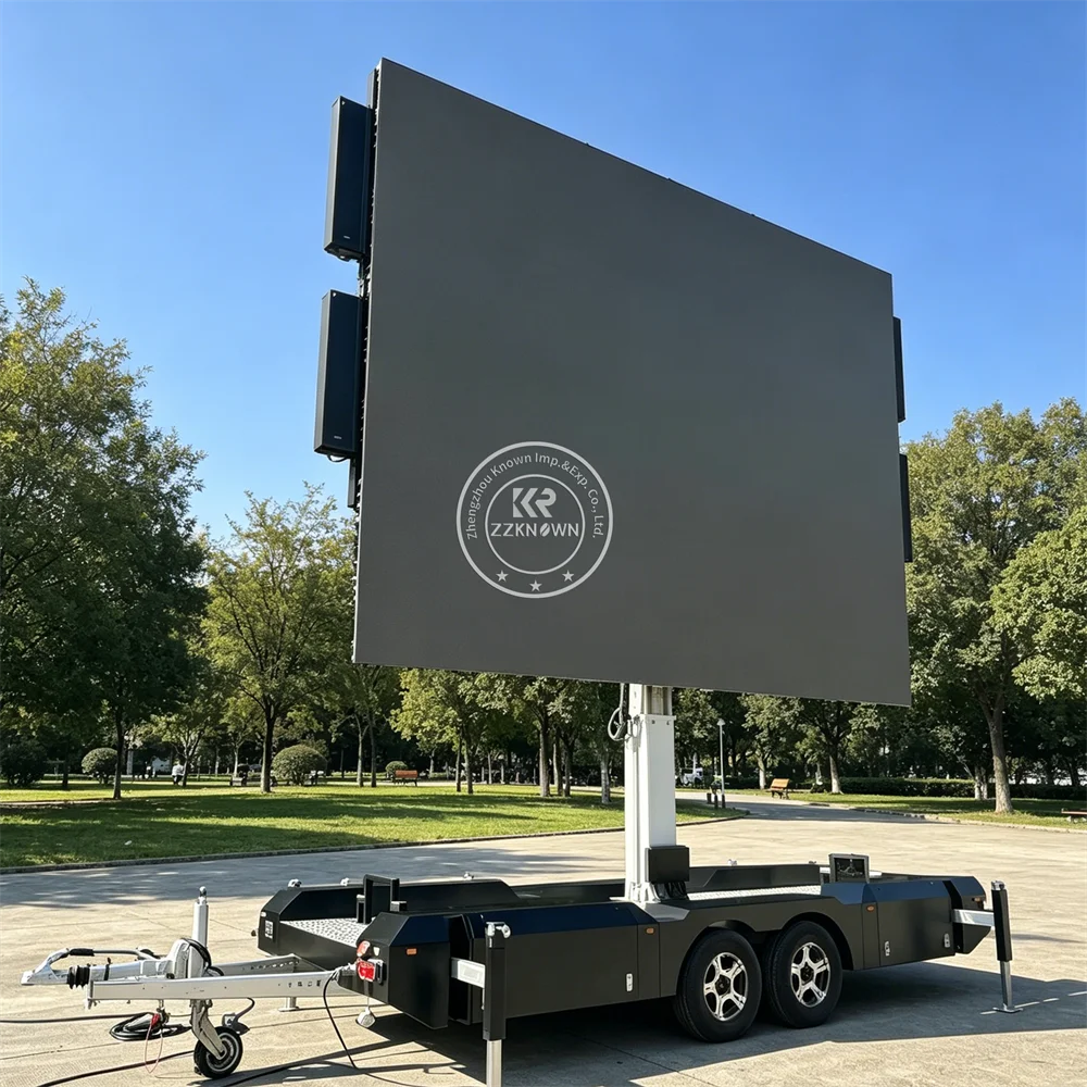 Smart LED Display Advertising Trailer Mobile Digital Billboard Screen Trailer Wireless Control System For City Promotion