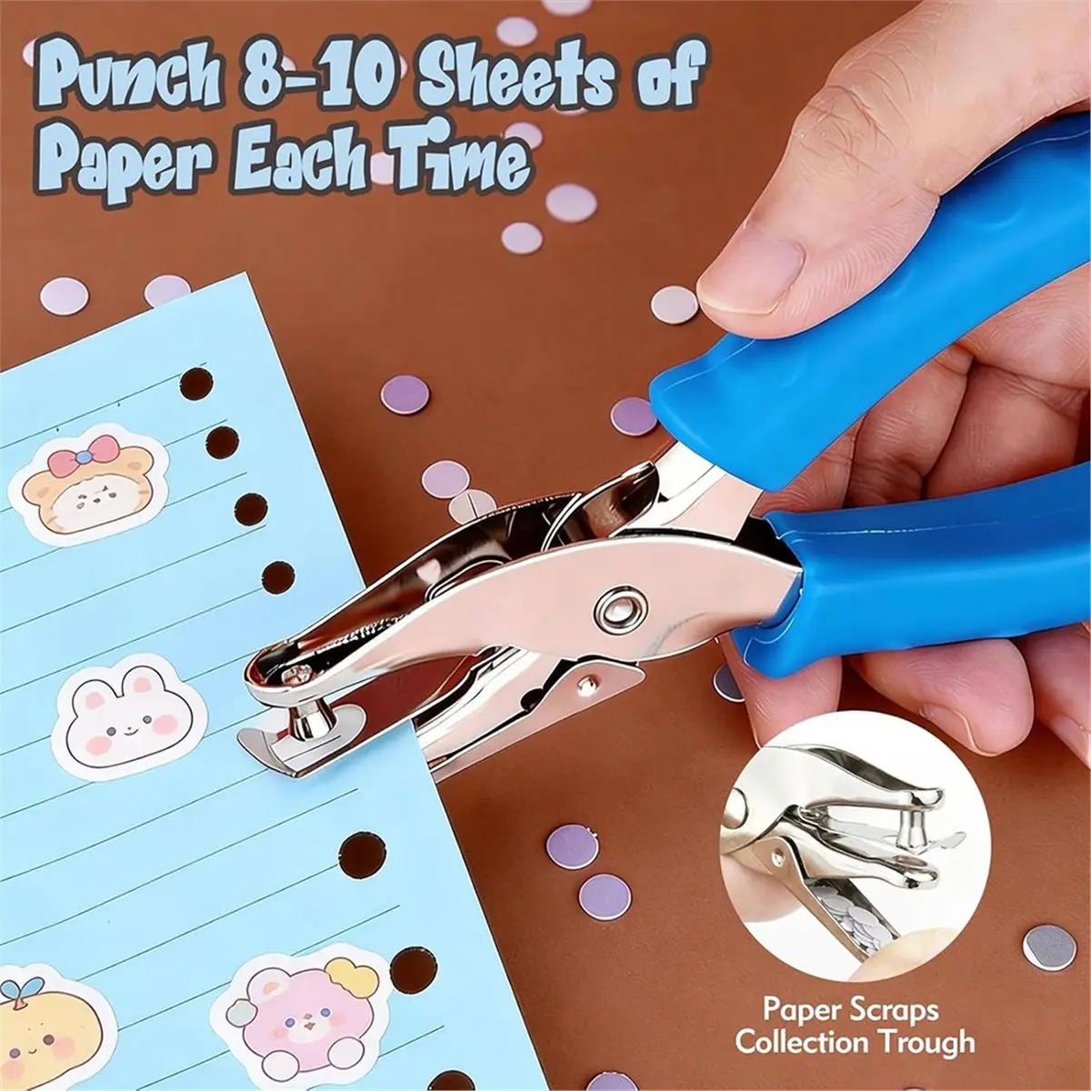 618 Mega Sale 2 Pcs Hole Punch Set, About 1/4" and 1/8" Sizes with Comfort Grip for Office, Home, and Classroom
618 Mega Sale 2 Pcs Hole Punch Set, About 1/4" and 1/8" Sizes with Comfort Grip for Office, Home, and Classroom