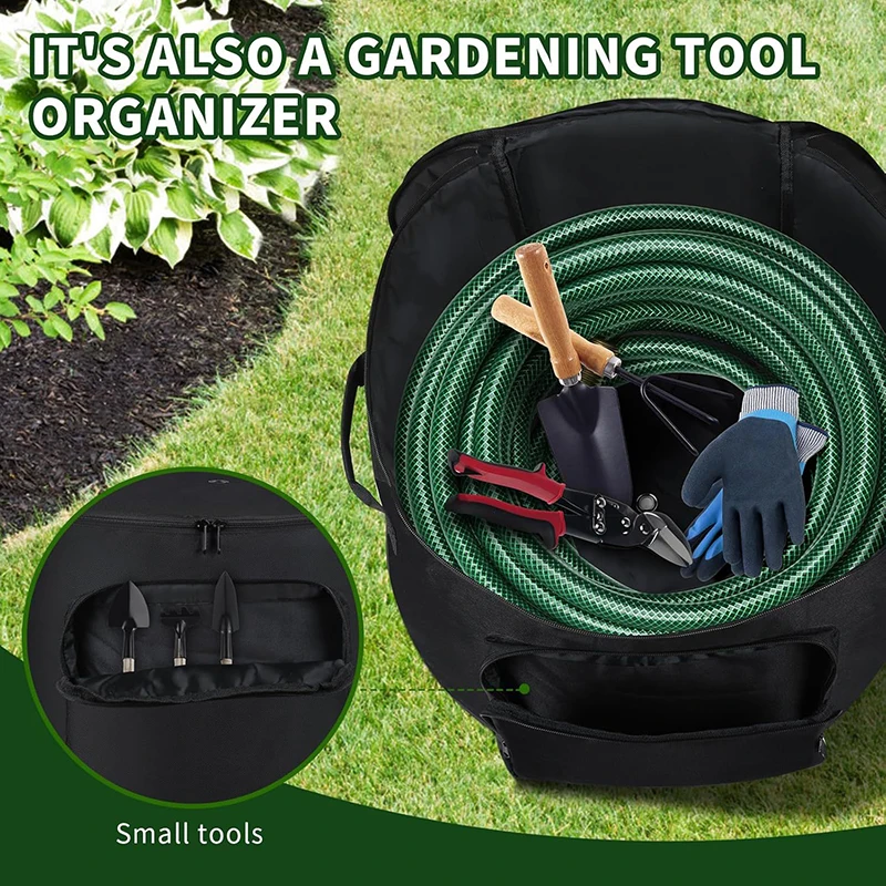 Waterproof Courtyard Garden Hose Storage Bag Reel Organizer For Patio & Indoor Outdoor Travel RV Hose Storage Pouch
Waterproof Courtyard Garden Hose Storage Bag Reel Organizer For Patio & Indoor Outdoor Travel RV Hose Storage Pouch