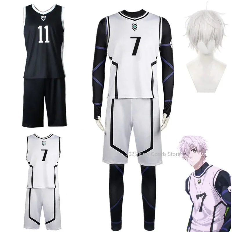 Anime Blue Lock Cosplay Nagi Seishiro Costume White Black Jersey Football Jumpsuit Bodysuit Halloween Carnival Party Clothes
Anime Blue Lock Cosplay Nagi Seishiro Costume White Black Jersey Football Jumpsuit Bodysuit Halloween Carnival Party Clothes