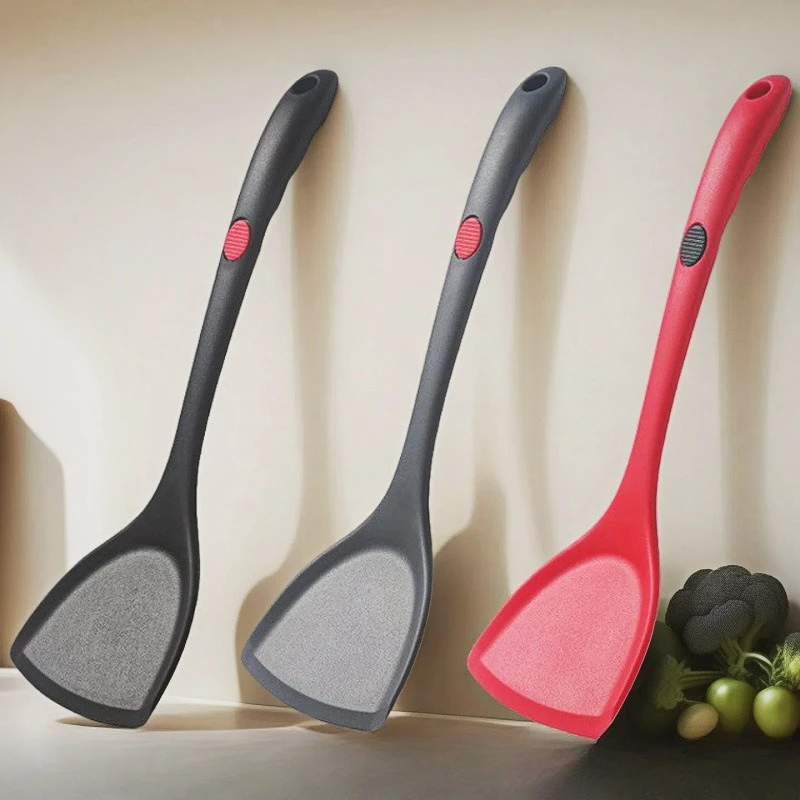 High-Temperature Resistant Silicone Cooking Spatula Full Coverage One-Piece Chinese Style Kitchen Utensil Non-Stick Pot Spoon
High-Temperature Resistant Silicone Cooking Spatula Full Coverage One-Piece Chinese Style Kitchen Utensil Non-Stick Pot Spoon