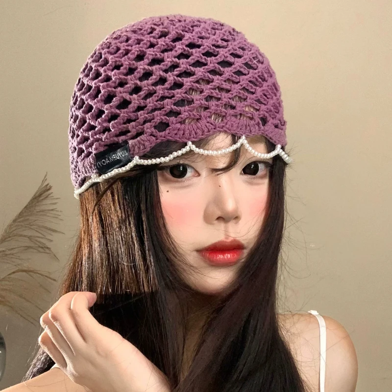 Ins Sweet Beaded Tassels Hollowed-out Crocheted Beanies for Women Spring Summer Travel Photos Versatile Atmosphere Pullover Hat
Ins Sweet Beaded Tassels Hollowed-out Crocheted Beanies for Women Spring Summer Travel Photos Versatile Atmosphere Pullover Hat