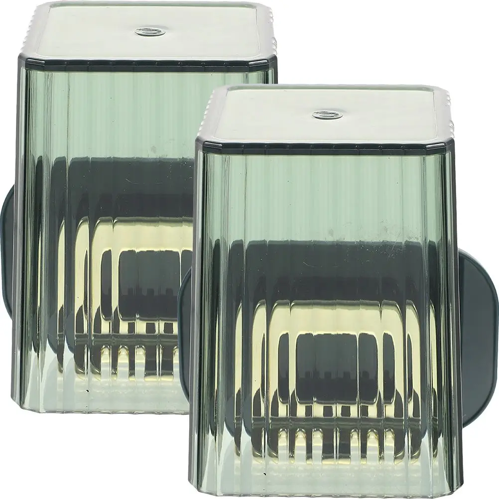 2 Pcs Toothbrush Holder Wall Mounted Holders Organizer Bathroom Supplies Storage Box Drain Rack
2 Pcs Toothbrush Holder Wall Mounted Holders Organizer Bathroom Supplies Storage Box Drain Rack