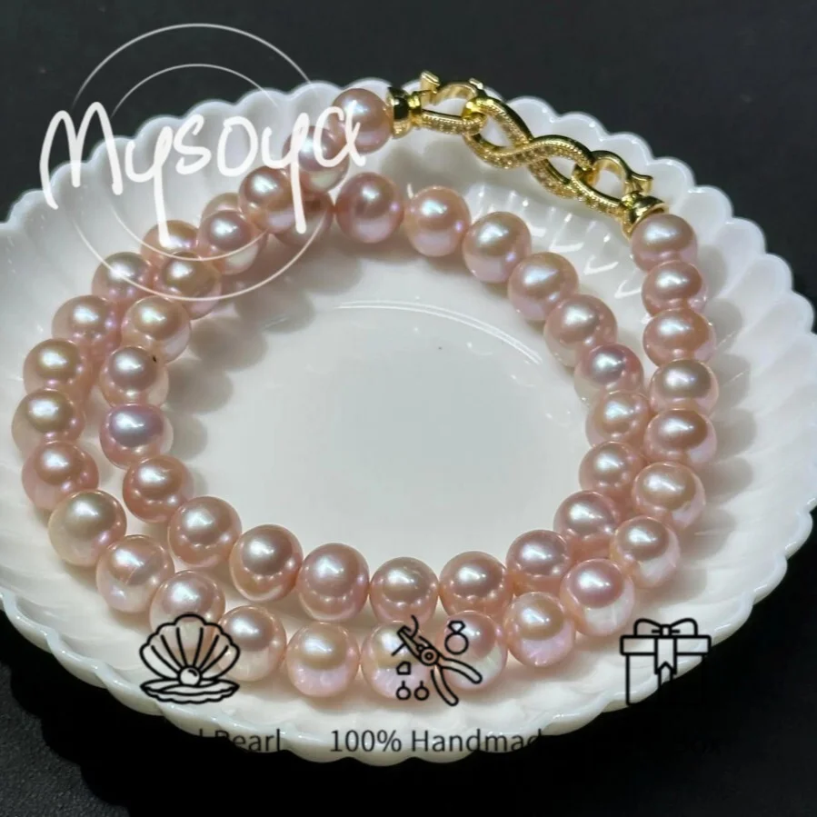 MYSOYA 9-11mm Large Natural Pink Edison Pearl Necklace For Women And Men With Gift Box Birthday Wedding Anniversary Jewelry Gift
MYSOYA 9-11mm Large Natural Pink Edison Pearl Necklace For Women And Men With Gift Box Birthday Wedding Anniversary Jewelry Gift