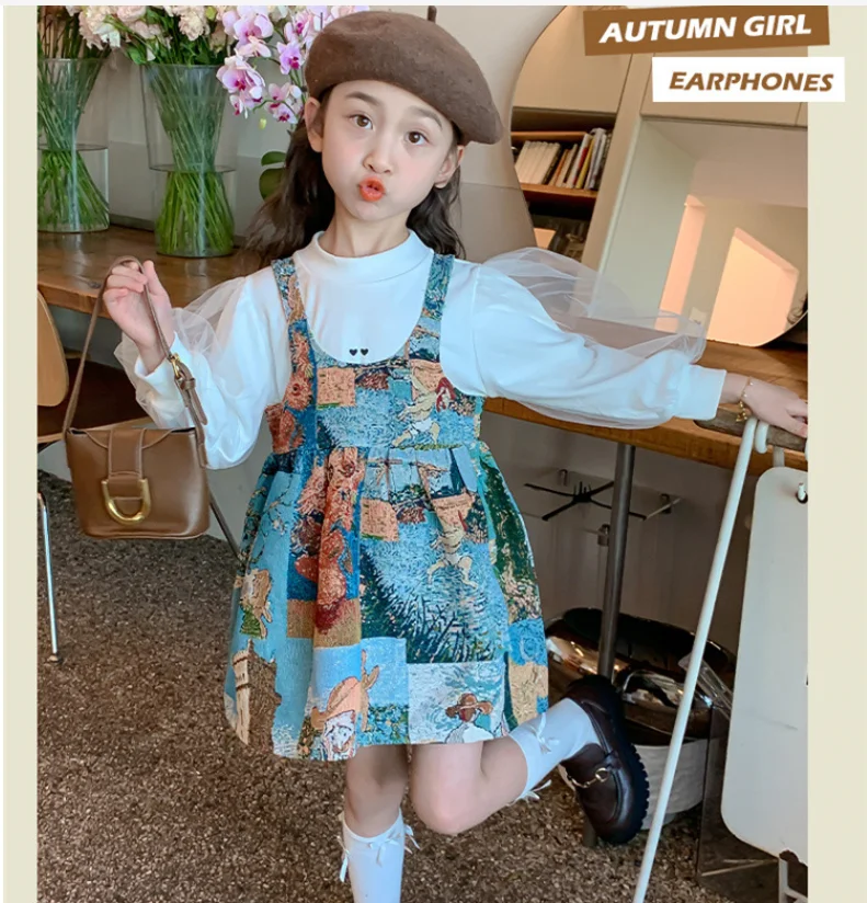 New Baby Girls Fall Cartoon Sets Long Sleeve Underwear + Vest Dress Princess Cute Suits 2-7T
New Baby Girls Fall Cartoon Sets Long Sleeve Underwear + Vest Dress Princess Cute Suits 2-7T