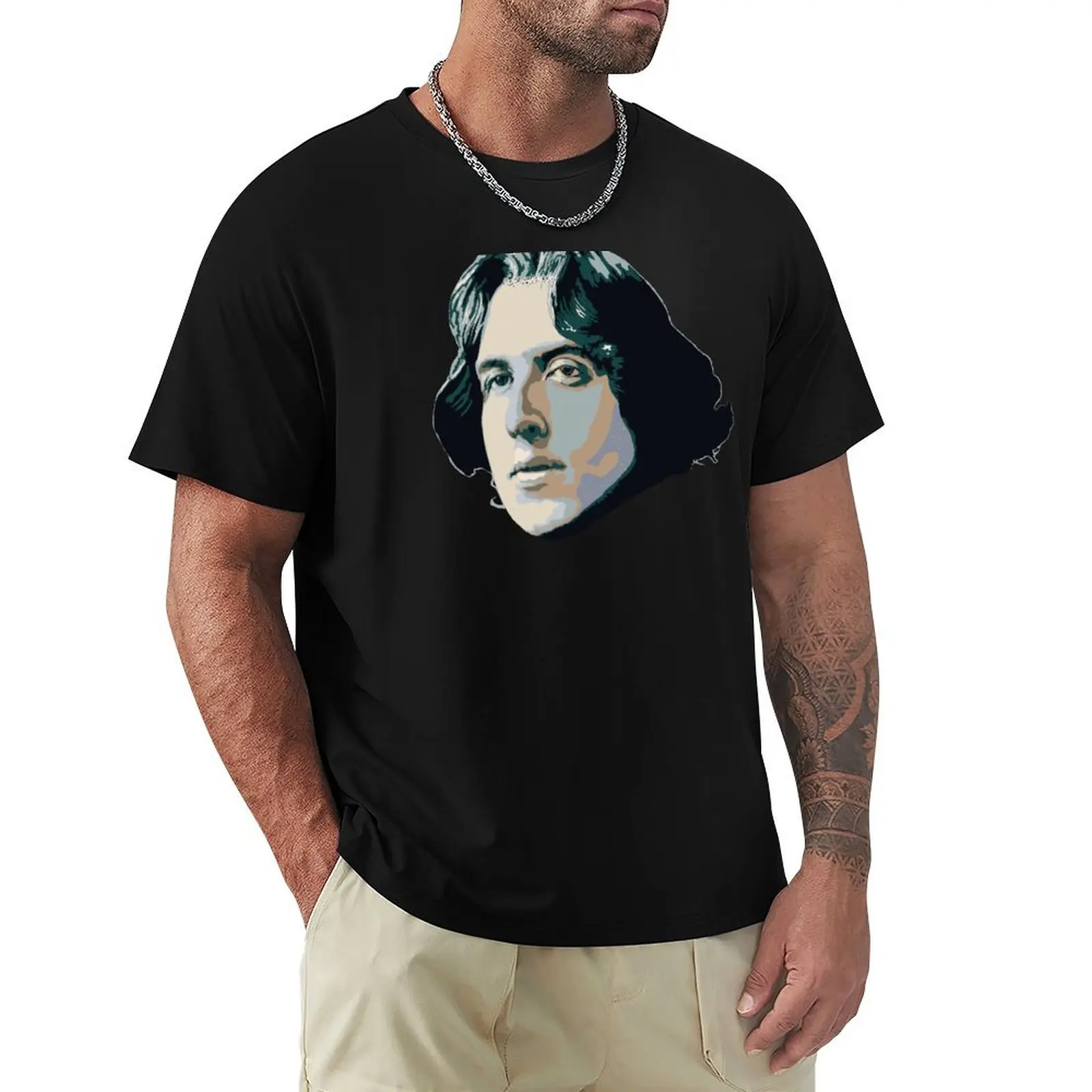 Oscar Wilde T-Shirt Casual All Match Tee Shirt for Men
Oscar Wilde T-Shirt Casual All Match Tee Shirt for Men