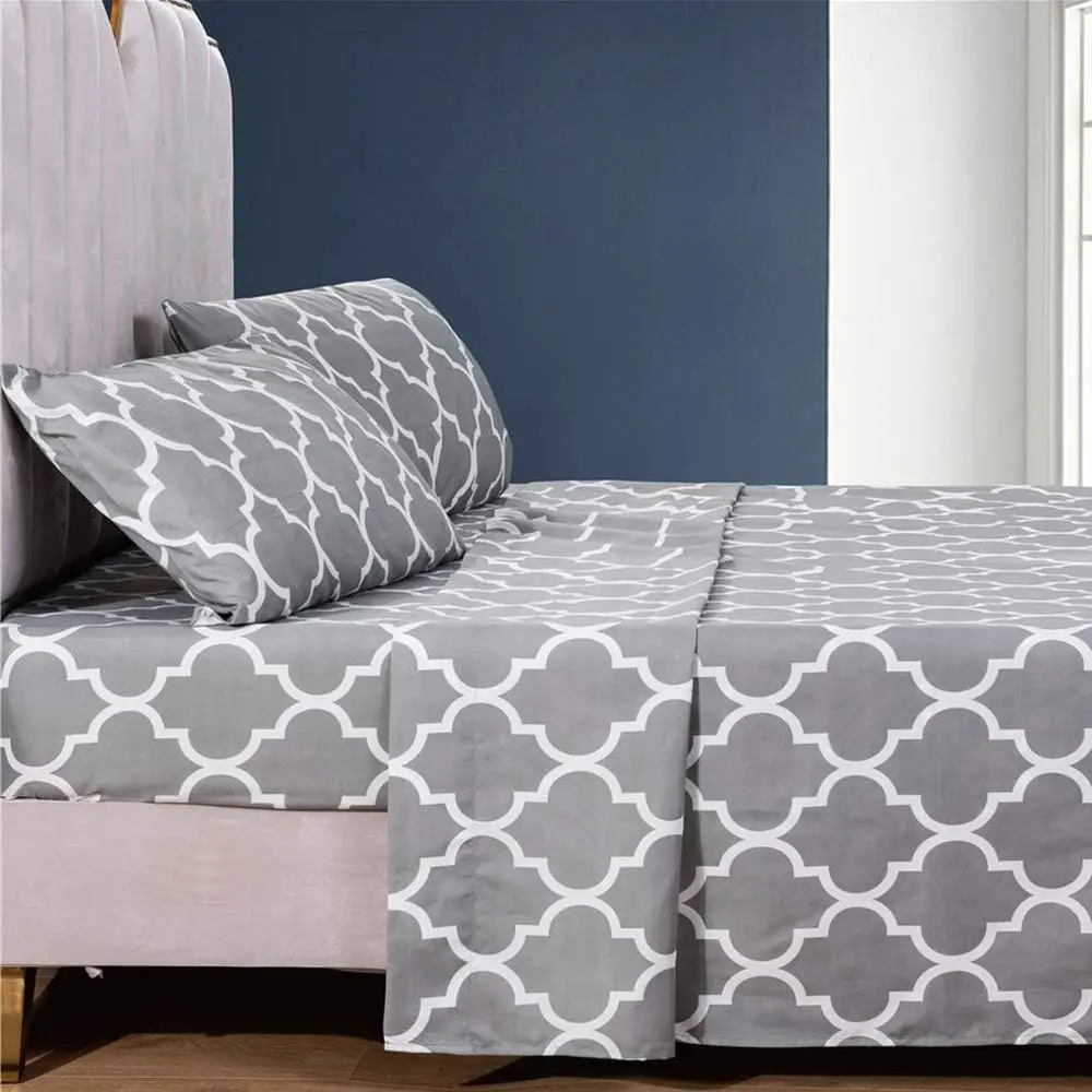 Luxurious Bedding 4 Pieces Sheet Two Hypoallergenic,ull Size Included 1 Duvet Cover 1 Bed Sheet ② Pillowcase Polyester iber,Quee
Luxurious Bedding 4 Pieces Sheet Two Hypoallergenic,ull Size Included 1 Duvet Cover 1 Bed Sheet ② Pillowcase Polyester iber,Quee