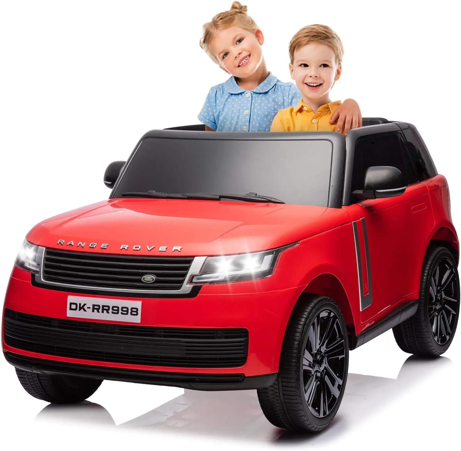 24V 2-Seater Licensed Land Rover Kids Ride On Car Toy with Parent Remote Control, Spring Suspension, Bluetooth, MP3 Player, LED
24V 2-Seater Licensed Land Rover Kids Ride On Car Toy with Parent Remote Control, Spring Suspension, Bluetooth, MP3 Player, LED