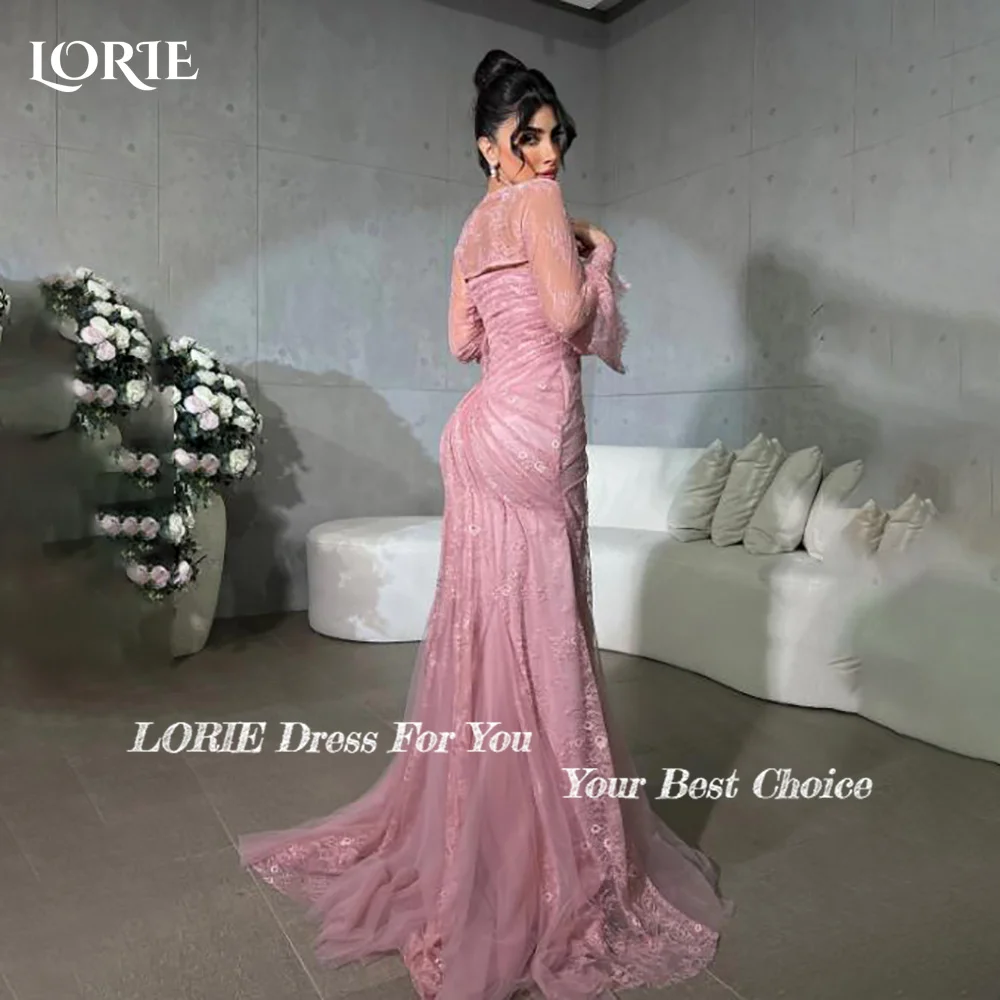 LORIE Lace Arabia Evening Dress Puff Long Sleeve Floor Length Mermaid Prom Dresses Pleats Illsion Arabia Party Gown Customized
LORIE Lace Arabia Evening Dress Puff Long Sleeve Floor Length Mermaid Prom Dresses Pleats Illsion Arabia Party Gown Customized
