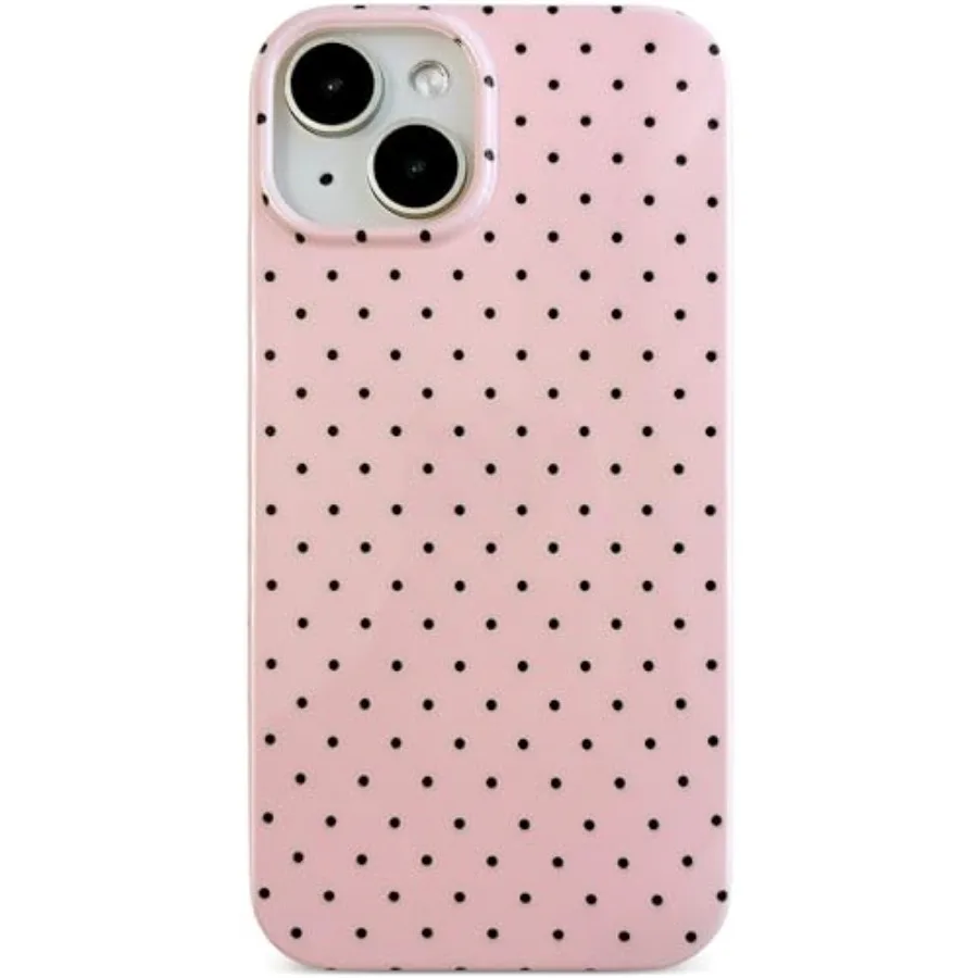 Compatible with iPhone 14/13 Case, Black Polka Dot TPU Glossy Case, Cute Simple Aesthetics Design for Girls Women, Lightweight
Compatible with iPhone 14/13 Case, Black Polka Dot TPU Glossy Case, Cute Simple Aesthetics Design for Girls Women, Lightweight