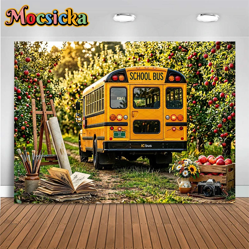 Mocsicka Backgrounds For Photographs School Bus Party Backdrop Autumn Harvest Apple Orchard Decor Student Photo Studio Wallpaper
Mocsicka Backgrounds For Photographs School Bus Party Backdrop Autumn Harvest Apple Orchard Decor Student Photo Studio Wallpaper