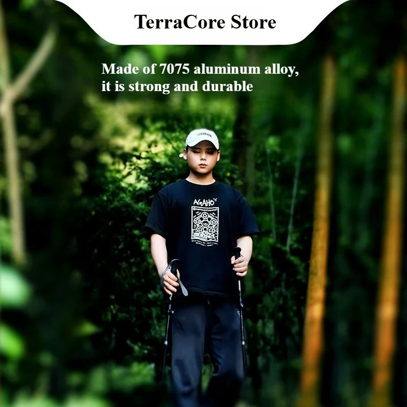 7075 Aluminum Alloy Outdoor Telescopic Folding Hiking Poles Carbon Professional Hiking Equipment and Supplies Crutch
7075 Aluminum Alloy Outdoor Telescopic Folding Hiking Poles Carbon Professional Hiking Equipment and Supplies Crutch
