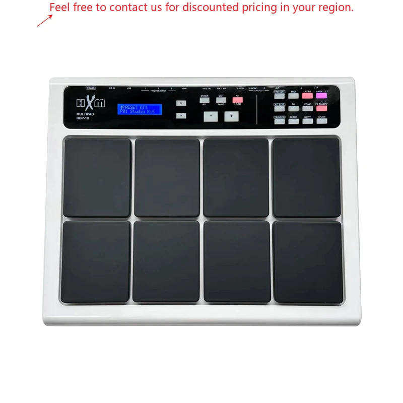 HXM HDP-1X Without Metal Stand 8 Pads Professional Octapad Percussion Instruments
HXM HDP-1X Without Metal Stand 8 Pads Professional Octapad Percussion Instruments