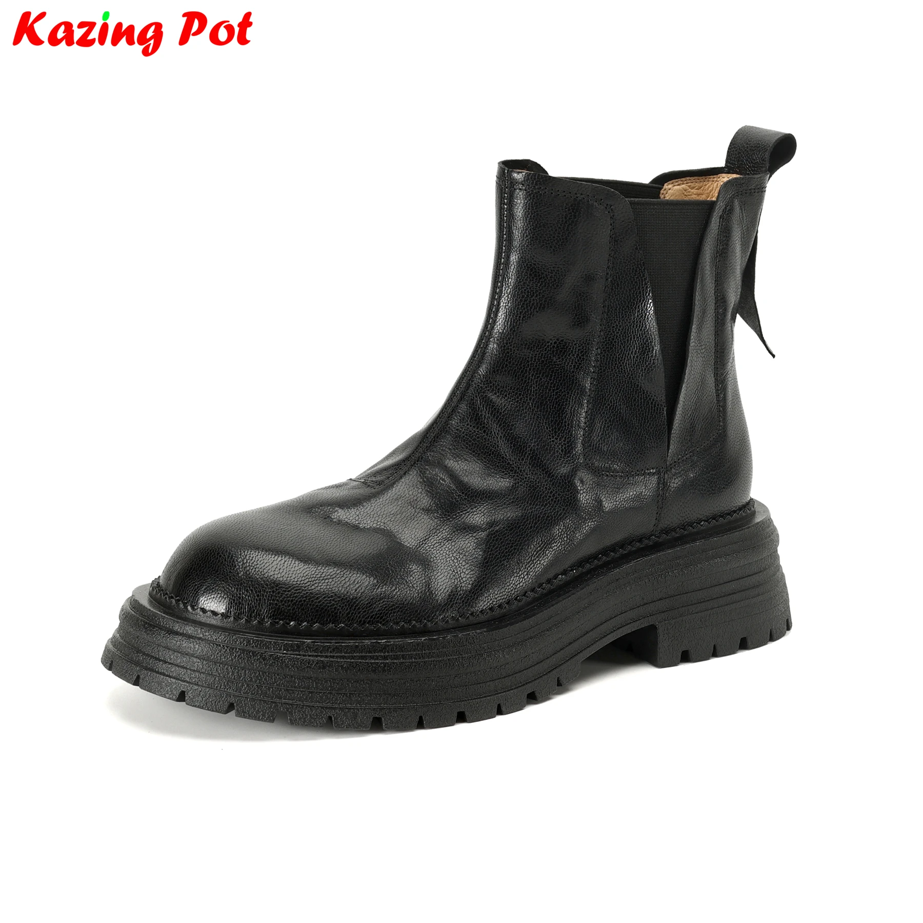 Krazing Pot Cow Skin High Heels Modern Motorcycles Boots Round Toe Winter Autumn Shoes Platform Casual Fashion Women Ankle Boots
Krazing Pot Cow Skin High Heels Modern Motorcycles Boots Round Toe Winter Autumn Shoes Platform Casual Fashion Women Ankle Boots