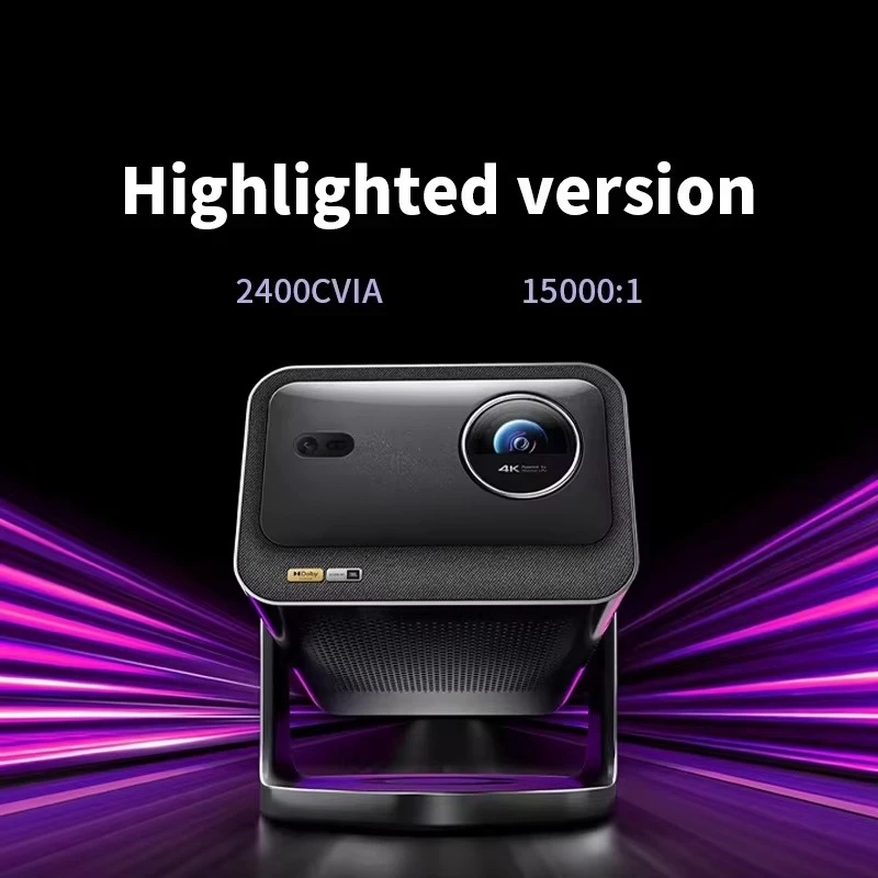 2026 New Bright Version 2400lm 4K UHD Triple Laser DLP Smart Portable Projector
2026 New Bright Version 2400lm 4K UHD Triple Laser DLP Smart Portable Projector