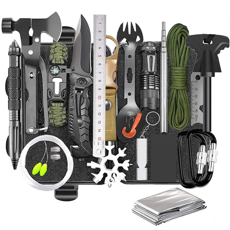 Outdoor Survival Emergency Multi-function Tactical Vehicle Equipment Camping First Aid Survival Tools Waterproof Box Set
Outdoor Survival Emergency Multi-function Tactical Vehicle Equipment Camping First Aid Survival Tools Waterproof Box Set