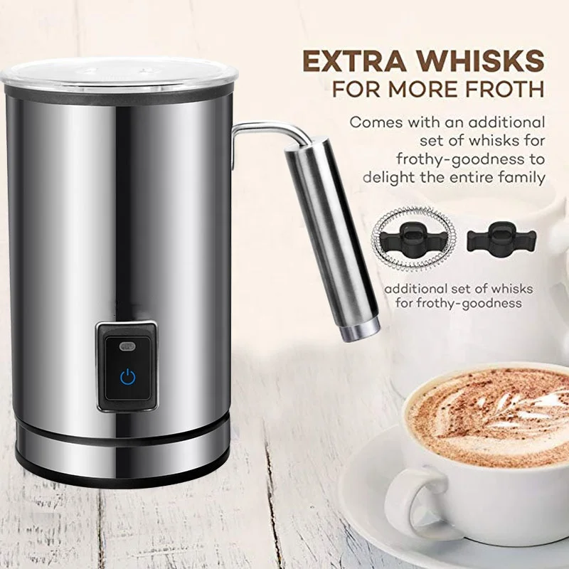 Milk Frother Automatic Stainless Steel Coffee Electric Milk Frother Household Milk Warmer Foamer
Milk Frother Automatic Stainless Steel Coffee Electric Milk Frother Household Milk Warmer Foamer