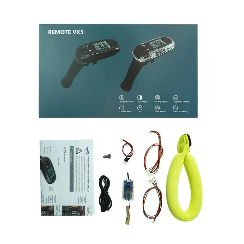 Flipsky новый IP68 водонепроницаемый пульт дистанционного управления Vx5 5000 мАч с дисплеем высокого разрешения для электрической доски для серфинга/электрического скейтборда
Flipsky новый IP68 водонепроницаемый пульт дистанционного управления Vx5 5000 мАч с дисплеем высокого разрешения для электрической доски для серфинга/электрического скейтборда