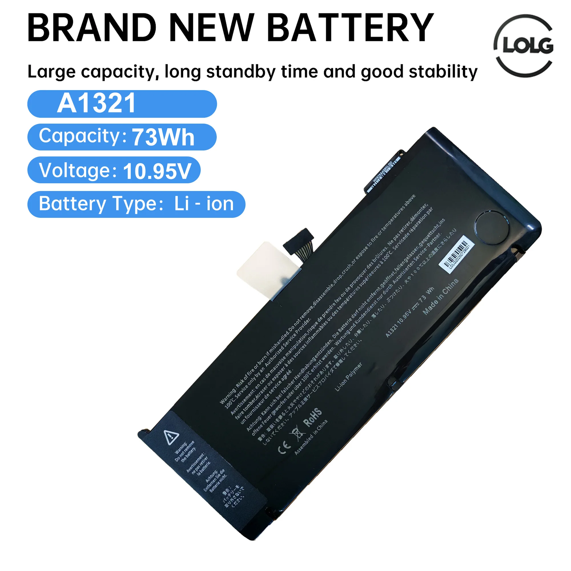 A1321 Battery for APPLE MacBook Pro 15" A1286 2009 2010 020-6380-A MC118LL/A MC372 MC371 MB985 MB986LL/A Fast Delivery
A1321 Battery for APPLE MacBook Pro 15" A1286 2009 2010 020-6380-A MC118LL/A MC372 MC371 MB985 MB986LL/A Fast Delivery