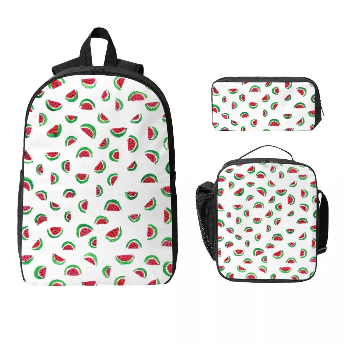 Cute Watermelon Slices Backpack Student Boys Girls BookBag School Bag Laptop Shoulder Bags 3ps Insulated Lunch Bag Pencil Case
Cute Watermelon Slices Backpack Student Boys Girls BookBag School Bag Laptop Shoulder Bags 3ps Insulated Lunch Bag Pencil Case