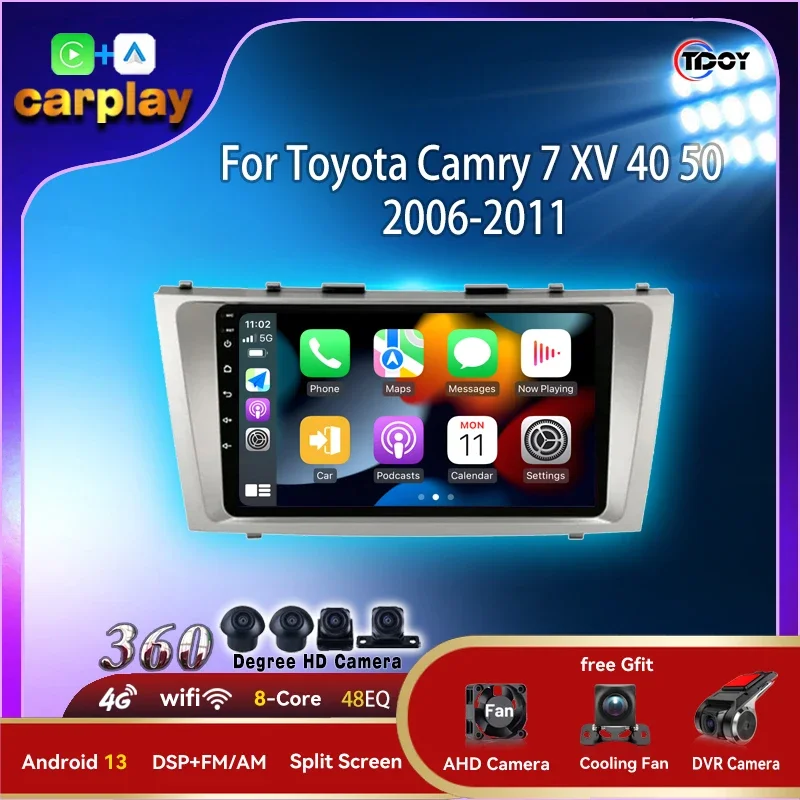 Автомобильный радиоприемник Android 13 для Toyota Camry 7 XV 40 50 2006-2011, мультимедийный автомобильный сабвуфер, автомобильное видео, Bluetooth-радио, автомобильная стереосистема
Автомобильный радиоприемник Android 13 для Toyota Camry 7 XV 40 50 2006-2011, мультимедийный автомобильный сабвуфер, автомобильное видео, Bluetooth-радио, автомобильная стереосистема