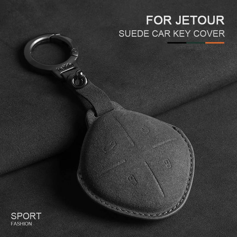 Suede Leather Car Smart Key Case Cover For Chery Jetour Dashing IDM I-DM X-1 Plus DCT 2023 2024 Key Protector Holder Accessories
Suede Leather Car Smart Key Case Cover For Chery Jetour Dashing IDM I-DM X-1 Plus DCT 2023 2024 Key Protector Holder Accessories