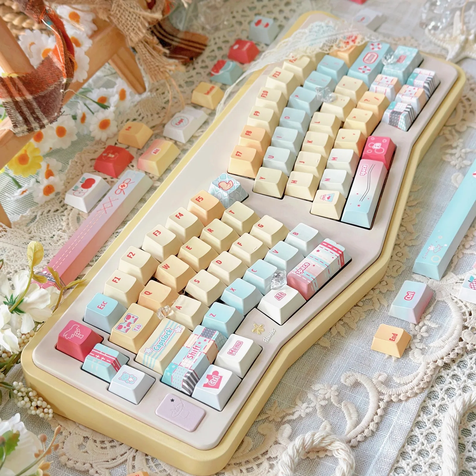 Alice Layout Keycap Soda Theme Cherry & Foa High-Definition Pbt Sublimation Customized Keyboard Keycaps 145 Keys
Alice Layout Keycap Soda Theme Cherry & Foa High-Definition Pbt Sublimation Customized Keyboard Keycaps 145 Keys
