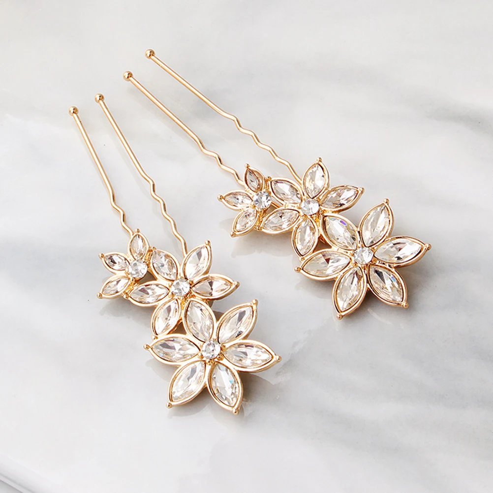 2 шт., заколки с хрустальными цветами, палочки для еды со стразами для женщин, свадебные аксессуары для волос, прочный сплав, стильный 
2 шт., заколки с хрустальными цветами, палочки для еды со стразами для женщин, свадебные аксессуары для волос, прочный сплав, стильный