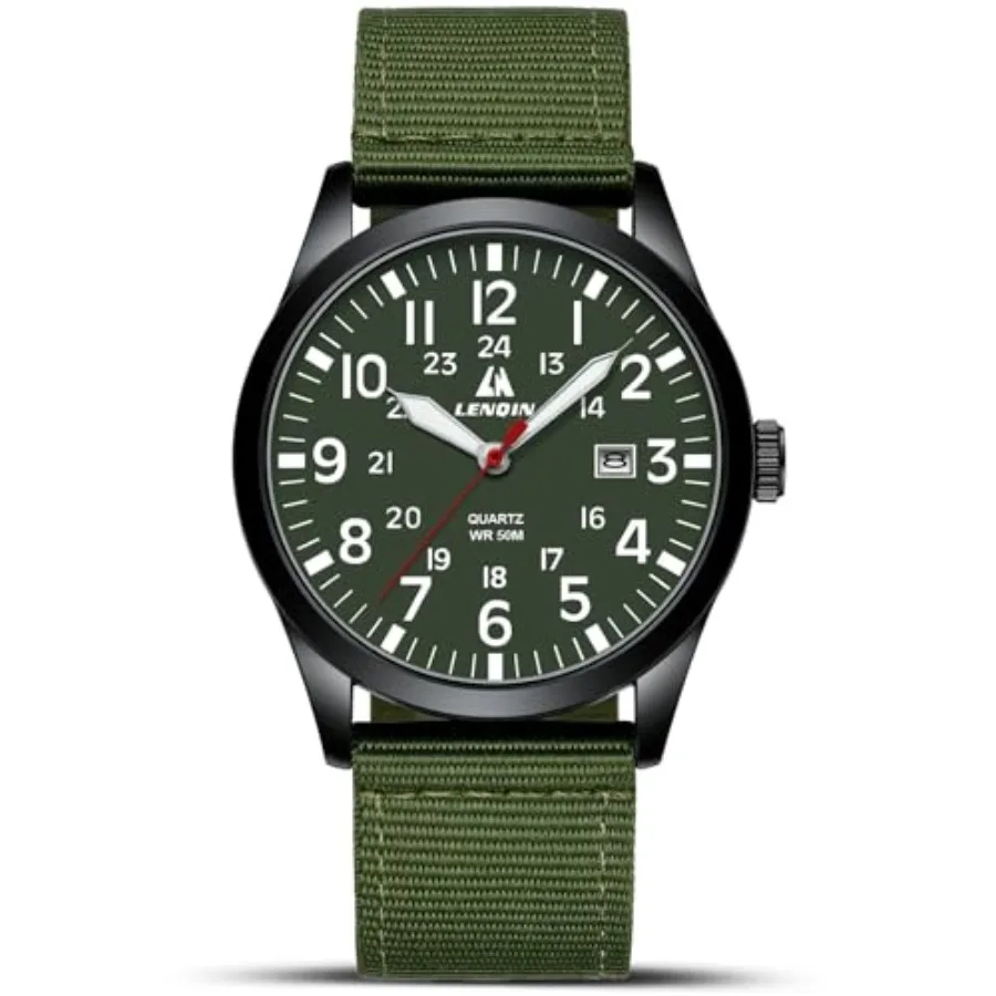 Mens Watches Unisex Military Sport Nylon Strap Stylish Luminous Fashion Analog Quartz Watch for Men Waterproof Army Tactical Ca
Mens Watches Unisex Military Sport Nylon Strap Stylish Luminous Fashion Analog Quartz Watch for Men Waterproof Army Tactical Ca