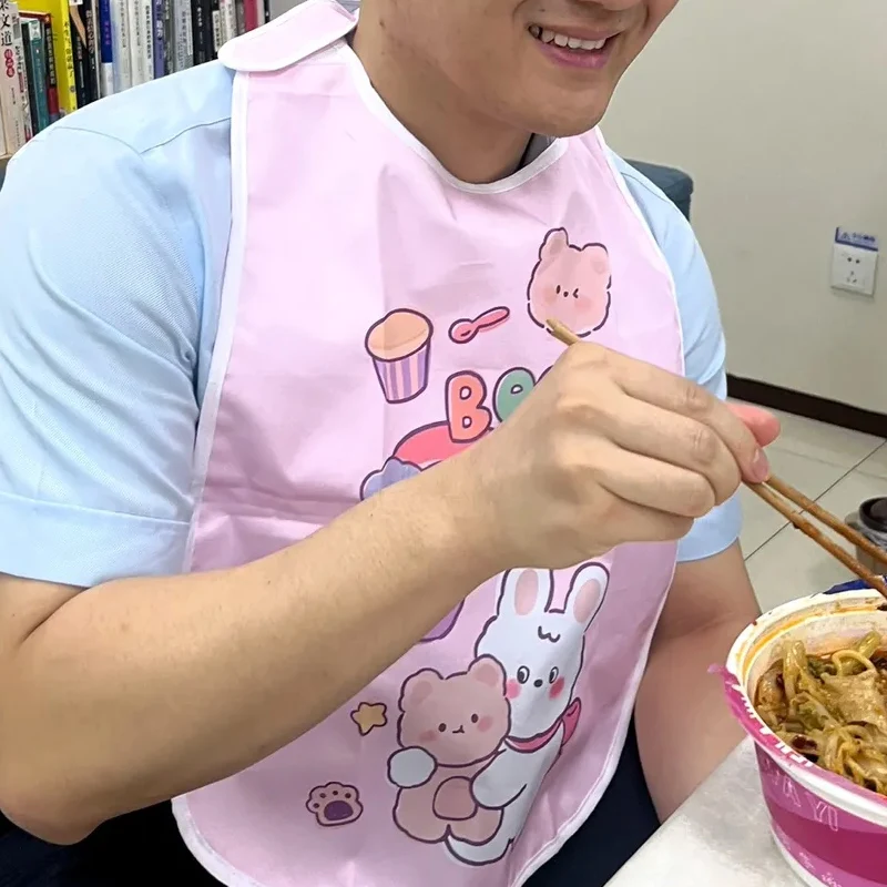Kawaii Adult Food Bib Baby Waterproof Anti-dirty Bib Cute Cartoon Pattern Couple Soft Comfortable Burp Cloths Saliva Towel pocke
Kawaii Adult Food Bib Baby Waterproof Anti-dirty Bib Cute Cartoon Pattern Couple Soft Comfortable Burp Cloths Saliva Towel pocke