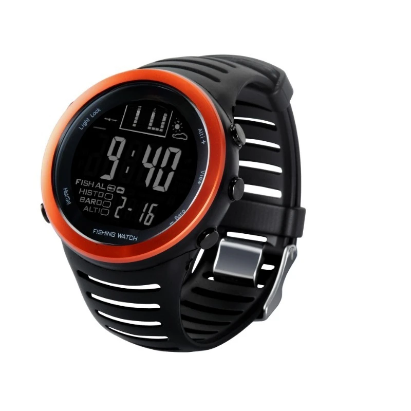 Waterproof sports watch, fishing reminder fishing artifact, air pressure altitude temperature outdoor electronic watch
Waterproof sports watch, fishing reminder fishing artifact, air pressure altitude temperature outdoor electronic watch