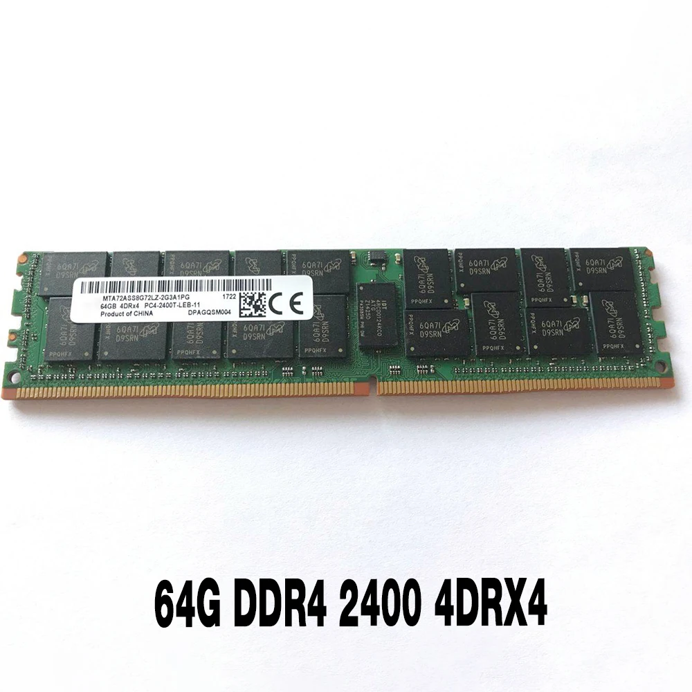 1 шт. ОЗУ 64 Гб ECC REG LRDIMM для MT памяти MTA72ASS8G72LZ-2G3A 64G DDR4 2400 4DRX4
1 шт. ОЗУ 64 Гб ECC REG LRDIMM для MT памяти MTA72ASS8G72LZ-2G3A 64G DDR4 2400 4DRX4