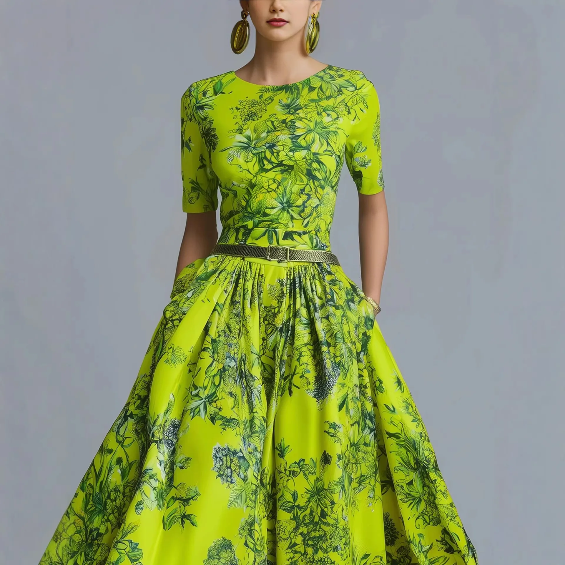 Slimming Invisible Zipper Dress Women's Fashion Summer New Style Long A-Line Skirt Dress Elegant Sweet Style for Casual Daily...
Slimming Invisible Zipper Dress Women's Fashion Summer New Style Long A-Line Skirt Dress Elegant Sweet Style for Casual Daily...