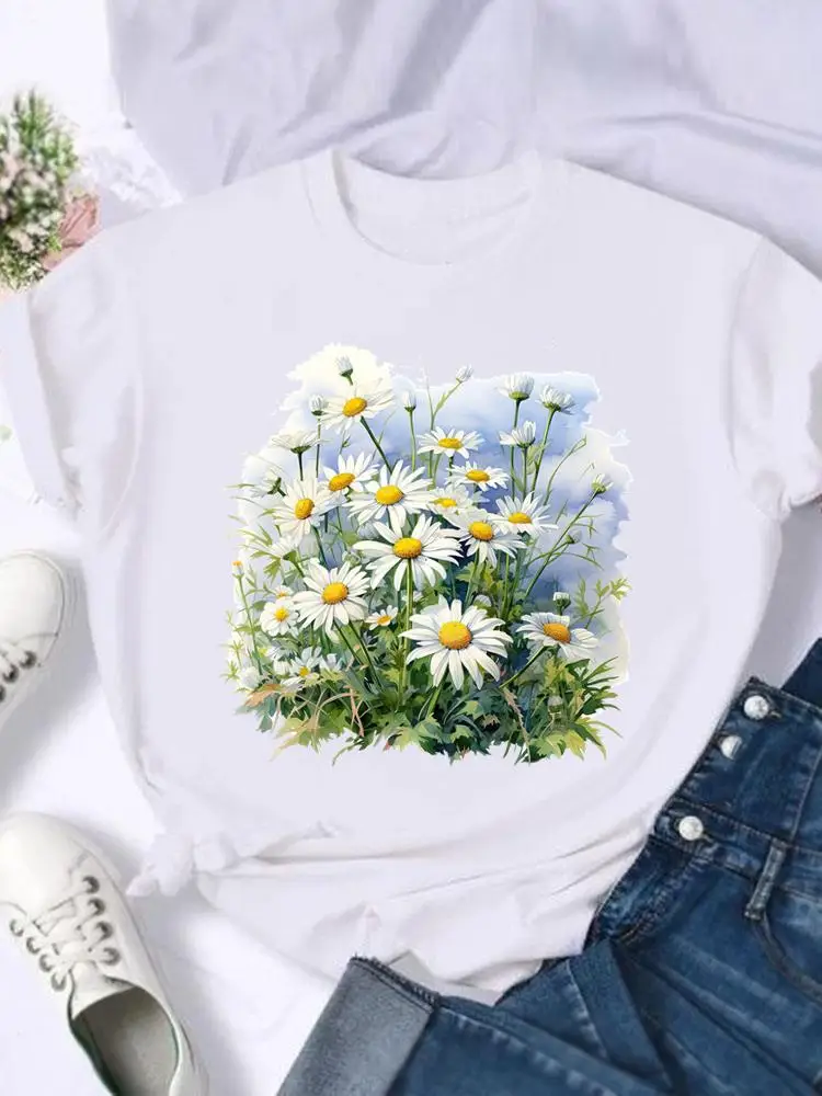 Sweet Flower Cute 90s Stylish Tee Print Fashion Short Sleeve T-shirts Women Shirt Graphic T Top Lady Female T-Shirt
Sweet Flower Cute 90s Stylish Tee Print Fashion Short Sleeve T-shirts Women Shirt Graphic T Top Lady Female T-Shirt