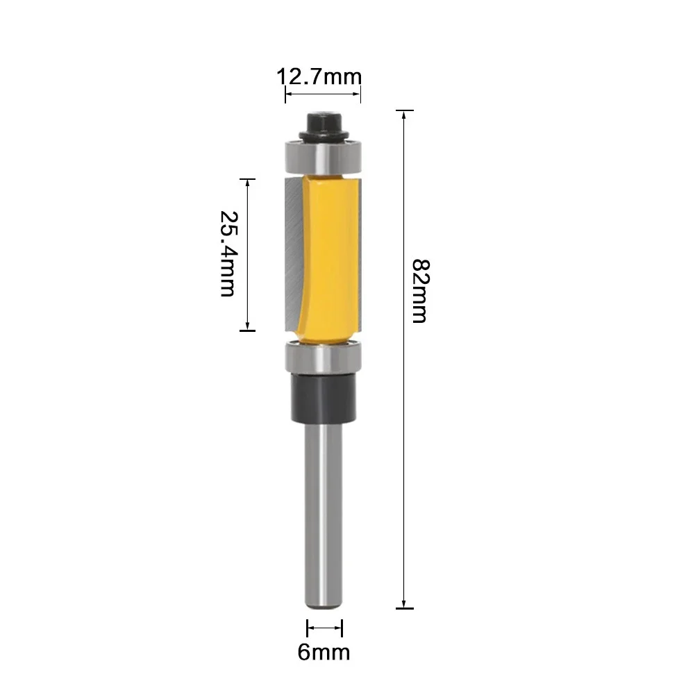 Power Tools Accessories Router Bit Milling Cutter 6mm Shank Double Bearing Woodworking Trimming Cutter High Quality
Power Tools Accessories Router Bit Milling Cutter 6mm Shank Double Bearing Woodworking Trimming Cutter High Quality