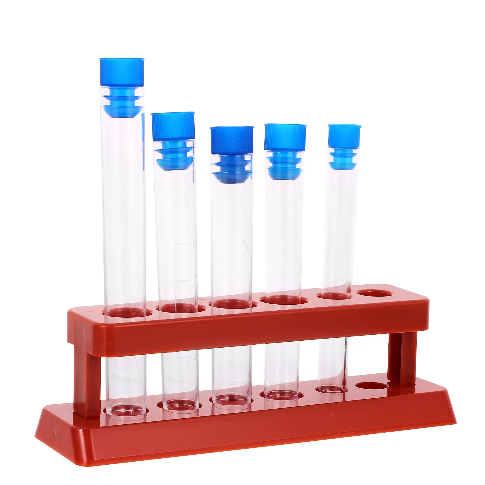 5pcs Test Rack Experiment Test Tubes Set Clear Plastic Tubes with Lid for Liquid Experiment Teaching
5pcs Test Rack Experiment Test Tubes Set Clear Plastic Tubes with Lid for Liquid Experiment Teaching