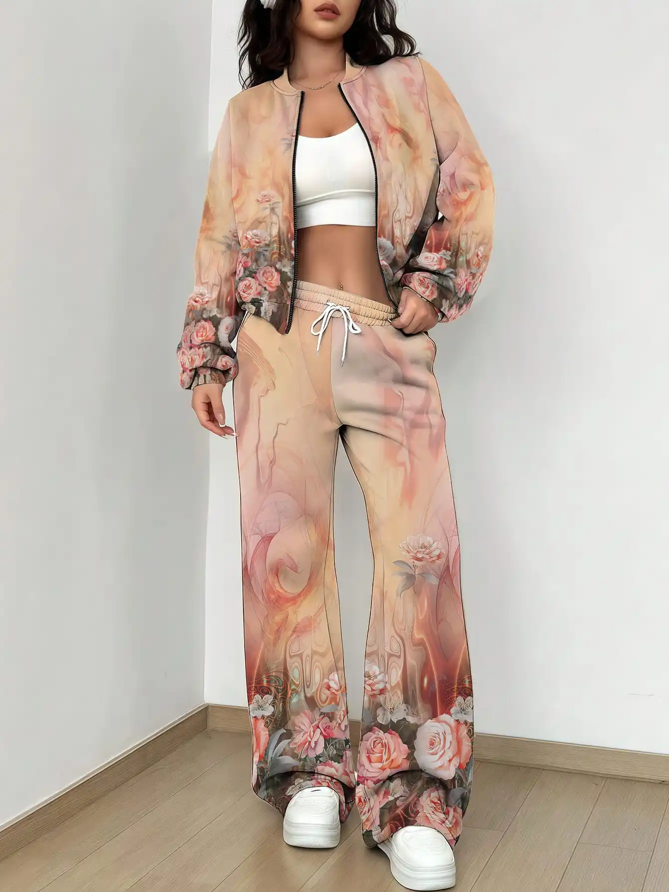 National Style Women's Spring and Autumn New Baseball Uniform Suit Comfortable Floral Print Design Fashionable Suit
National Style Women's Spring and Autumn New Baseball Uniform Suit Comfortable Floral Print Design Fashionable Suit