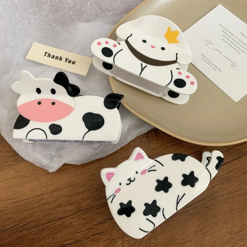 Cute Cat Cow Dog Large Acetate Hair Claw New Arrival Non Slip Back Head Updo Sweet Styling Fashion Hair Accessories for Girls
Cute Cat Cow Dog Large Acetate Hair Claw New Arrival Non Slip Back Head Updo Sweet Styling Fashion Hair Accessories for Girls