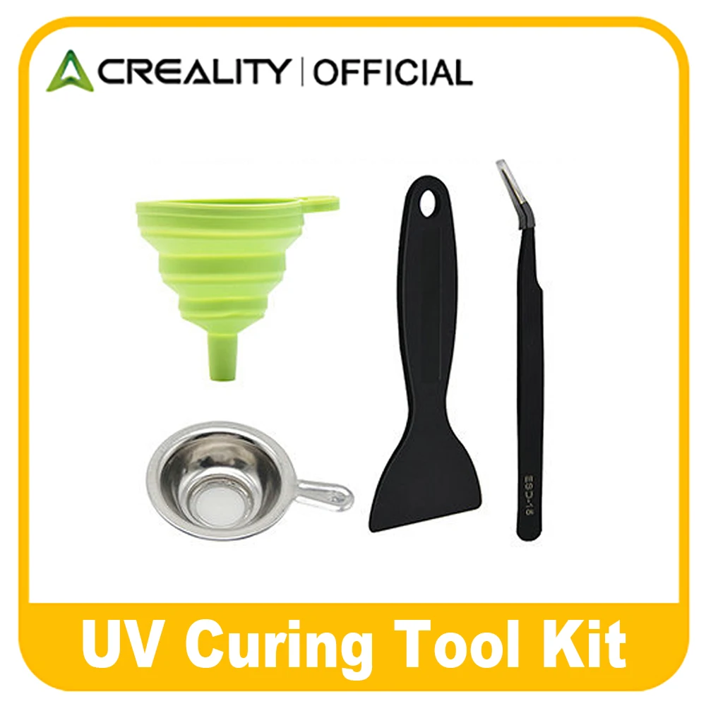 Creality 3D Printer Light Curing Tool Kit Resin Funnel Filter Cup Metal SLA LCD DLP UV Curing Photon Cleaning Plastic Shovel
Creality 3D Printer Light Curing Tool Kit Resin Funnel Filter Cup Metal SLA LCD DLP UV Curing Photon Cleaning Plastic Shovel